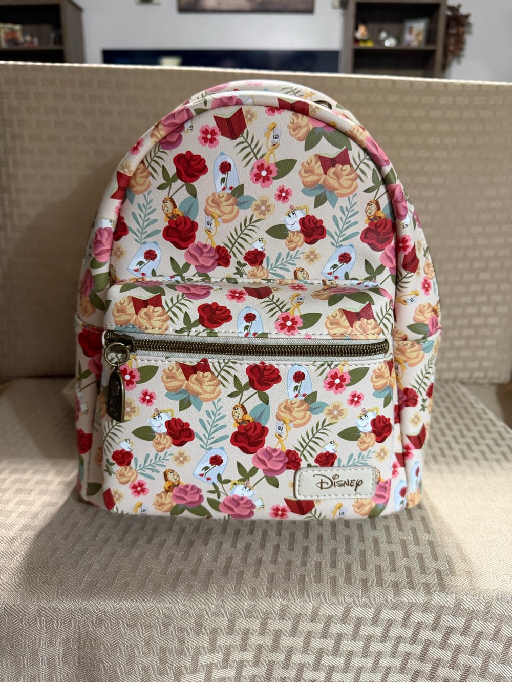 Disney Beauty and the Beast Floral Mini Backpack